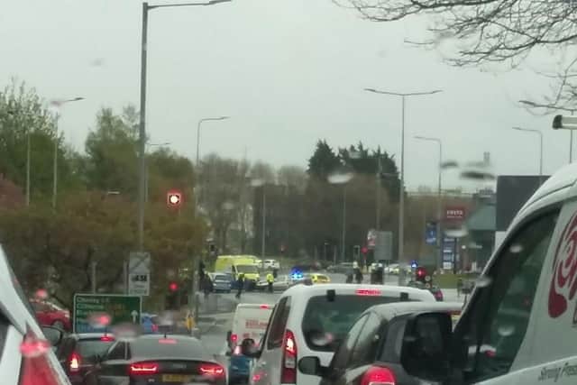 A serious crash brought traffic to a standstill in Preston