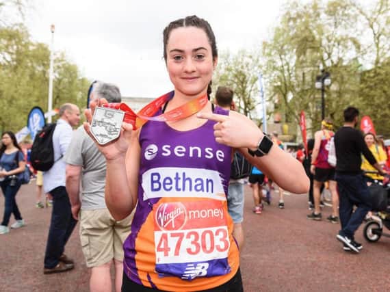 Bethan Jones has raised more than 1,600 for disability charity Sense after taking inspiration from her cousin Jack who struggles to hear.