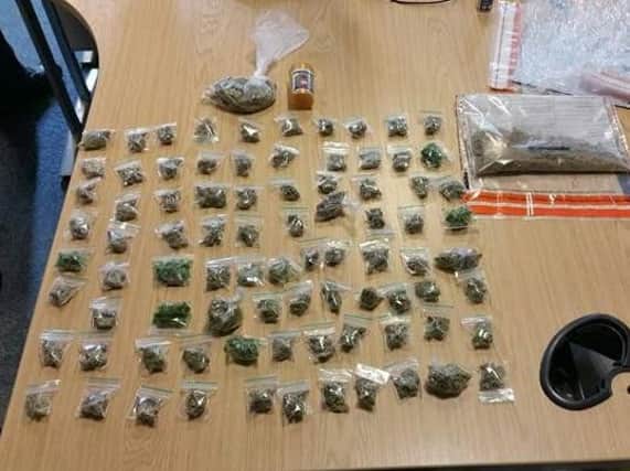 The bagged-up cannabis found at the home on Nimes Street. Photo: Preston Police