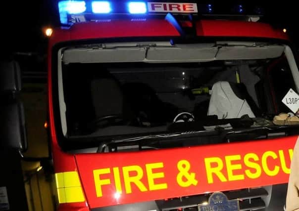 Firefighters were called out to a burning car in Preston