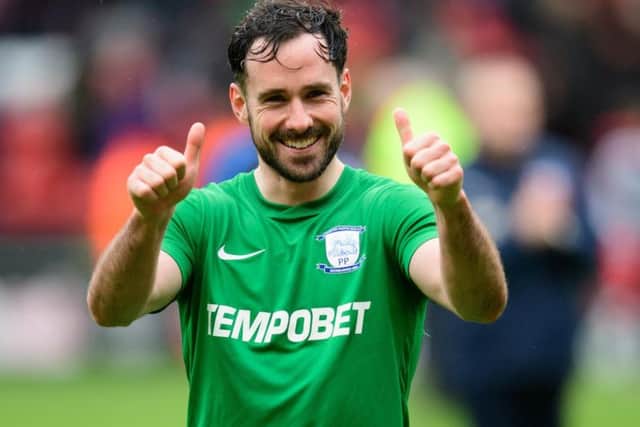 Greg Cunningham celebrates victory at the final whistle