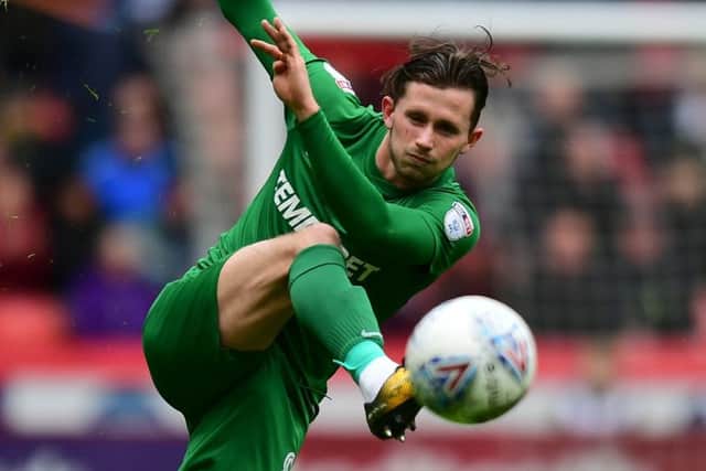 Alan Browne in action for PNE at Sheffield United last Saturday