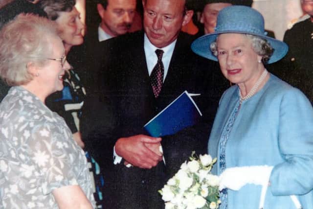 Margaret Mason meets the Queen