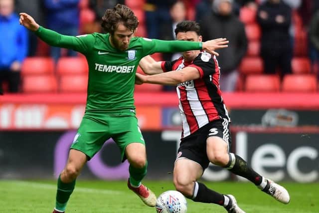 Ben Pearson in action last time out against Sheffield United