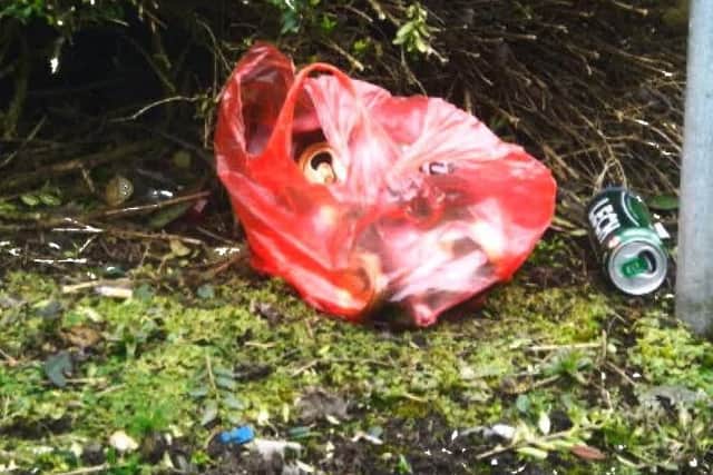 Council images of 'excessive littering' near to the shop