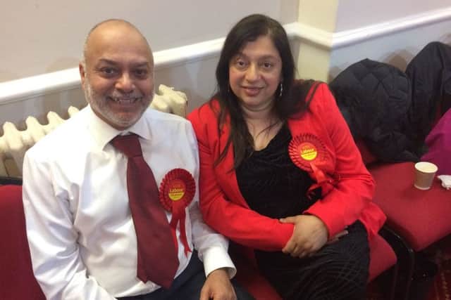 Chorley count: Labour councillor Hasina Khan with her husband