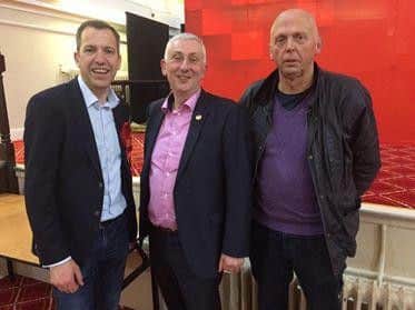 Labour group leader Alistair Bradley with Chorley MP Sir Lindsay Hoyle