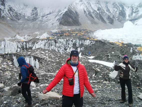 Brian Moore, of Penwortham, at Everest Base Camp