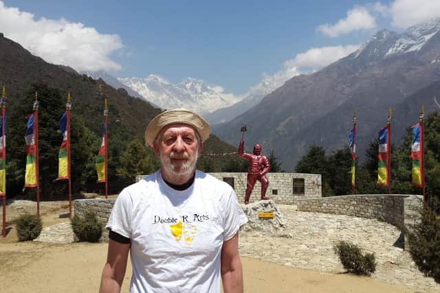 Brian Moore, of Penwortham, Mount Everest and Sherpa Tenzing Memorial