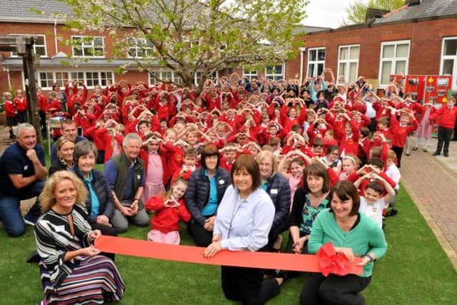 Photo Neil Cross
The opening of the Heart garden at Woodlea Primary School, Leyland