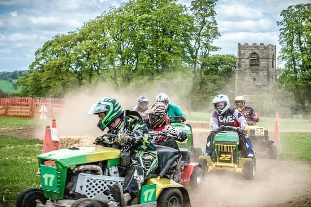 Lawn Mower Racing is taking place at Thornton Hall Country Park