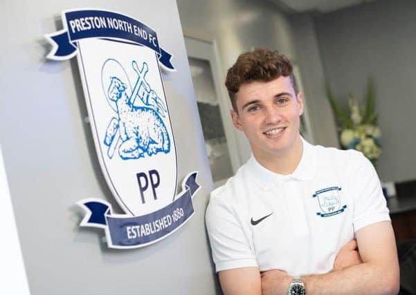 Preston's new signing Ryan Ledson at Deepdale (photo courtesy of PNE)