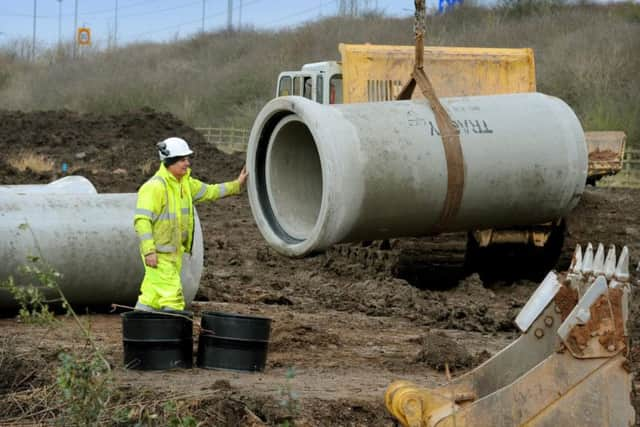 Work on the Cuerden site