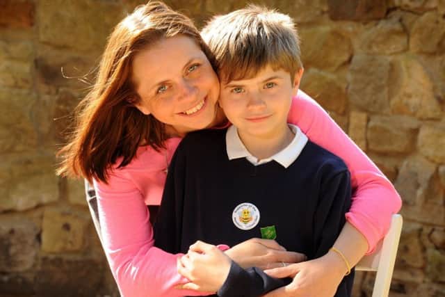 Cath Hill and her son Jake survived the Manchester bomb
