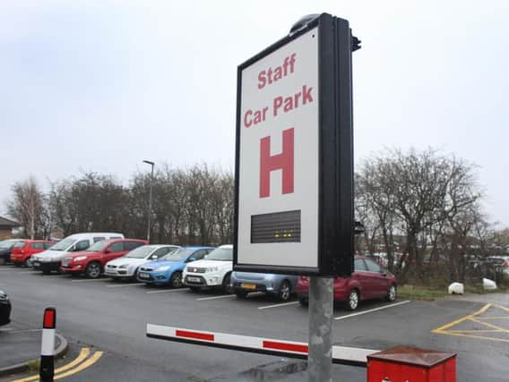The car park at Royal Preston Hospital