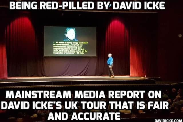 The Lancashire Post review of David Icke's talk was welcomed on his website davidicke.com