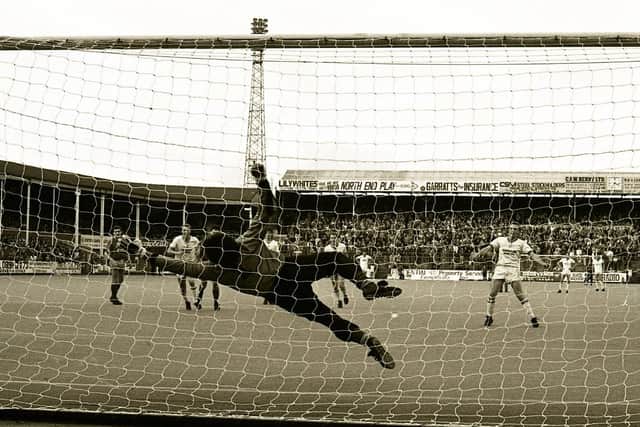 PNE's Mark Patterson scores from the penalty spot against Chesterfield