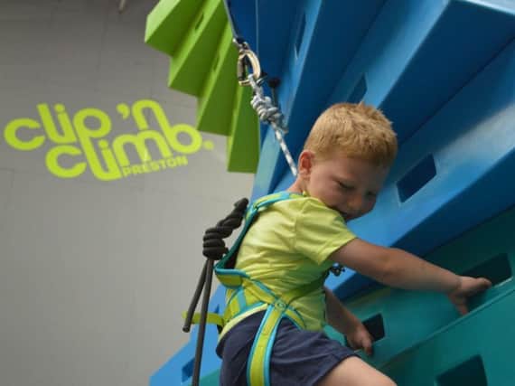 Why not try out the centres vast array of climbing walls?