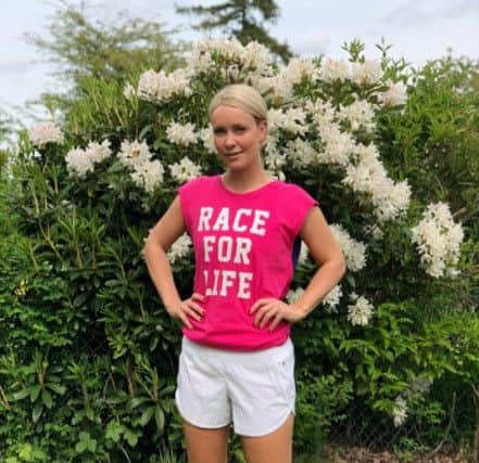 Ruth Naylor, of Fulwood, prepares for Race for Life