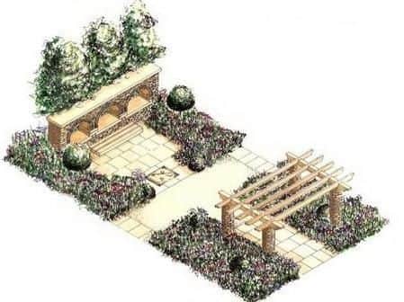 An artists impression of the garden, which has been designed by Janine Crimmins.
