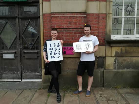 Faye Spencer and Benedict Rutherford of the Birley artist studios