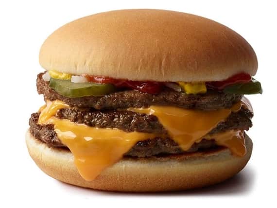 The triple cheeseburger will initially be available at 60 stores across the country (McDonald's)