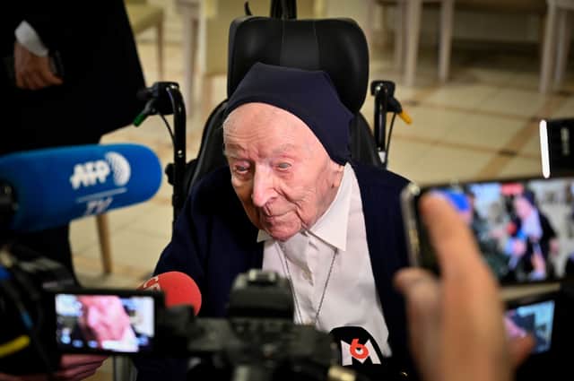 The oldest person in Europe has survived Covid at 116 years old
(Photo by GERARD JULIEN/AFP via Getty Images)
